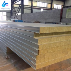 Rock wool Sandwich Steel Panel for Office Warehouse Workshop